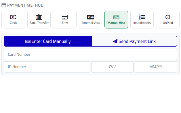 Manual Visa or Payment Link